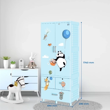 Tủ nhựa Louis QUI PHÚC - Tủ treo quần áo lớn, chắc chắn, tiện dụng, an toàn, tặng móc - 1.893.379₫ 2