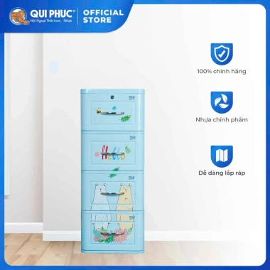 Tủ nhựa Lucky 3-4-5 tầng QUI PHÚC - chắc chắn, tiện lợi, đa năng, chỉ 468.220 VND
