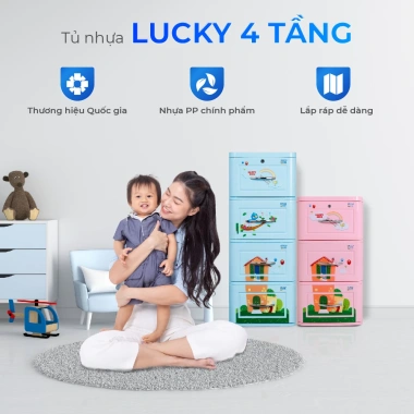 Tủ nhựa Lucky 3-4-5 tầng QUI PHÚC - chắc chắn, tiện lợi, đa năng, chỉ 468.220 VND 3 Tủ nhựa Lucky 3-4-5 tầng QUI PHÚC - chắc chắn, tiện lợi, đa năng, chỉ 468.220 VND 3