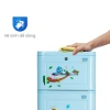 Tủ nhựa Lucky 5 tầng QUI PHÚC HỎA TỐC, tiện lợi, chắc chắn, lắp ráp nhanh cho bé 5