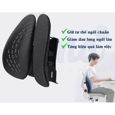 Tựa Lưng Ghế Văn Phòng Công Thái Học Nhập Khẩu - Đệm Đỡ Lưng Siêu Êm, Giảm Đau Lưng, Giá 207.000₫ 4