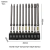 Tua vít kim loại từ tính Torx lục giác hạng nặng - Giá chỉ 101.200đ - Đế Bit kèm 8