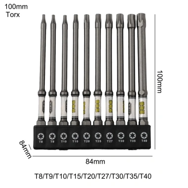 Tua vít kim loại từ tính Torx lục giác hạng nặng - Giá chỉ 101.200đ - Đế Bit kèm 8 Tua vít kim loại từ tính Torx lục giác hạng nặng - Giá chỉ 101.200đ - Đế Bit kèm 8