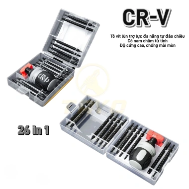 Tua Vít Lùn Trợ Lực Tự Đảo CR-V Chiểu Thân Thép Siêu Cứng Nam Châm Vặn, Cóc Chống Trượt, Giá 45.000₫