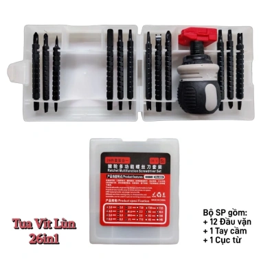 Tua Vít Lùn Trợ Lực Tự Đảo CR-V Chiểu Thân Thép Siêu Cứng Nam Châm Vặn, Cóc Chống Trượt, Giá 45.000₫