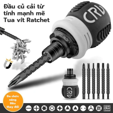 Tua Vít Trợ Lực Đảo Chiều Nam Châm Thép CR-V Bền Bỉ - Giá 45.000đ 4 Tua Vít Trợ Lực Đảo Chiều Nam Châm Thép CR-V Bền Bỉ - Giá 45.000đ 4