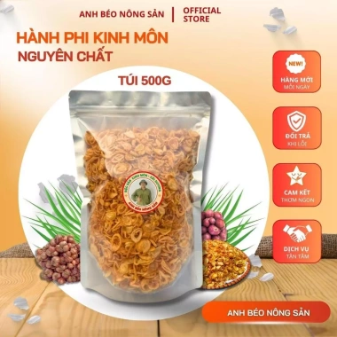 Túi 300g Hành Phi Ta Nguyên Chất Chính Hiệu Anh Béo - Thơm Ngon Vàng Giòn, Giá 75.000₫ (Giảm từ 91.500₫) 8