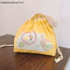 Túi Bento đựng đồ ăn trưa dây rút vải dung tích lớn, cổ điển, cầm tay thời trang và Quà tặng sáng tạo 8