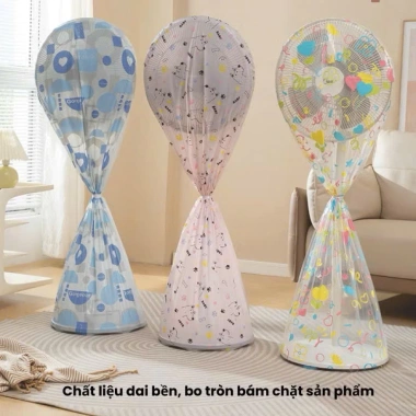 Túi Bọc Quạt Chống Bụi Cỡ Lớn PEVA Trong Suốt – Bảo Vệ Toàn Bộ, Giá 36.900đ