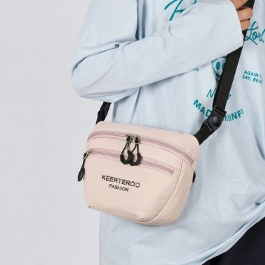 Túi đeo ngực Nylon nữ Đeo chéo một vai phù hợp đi xe đạp ngoài trời, dung tích lớn