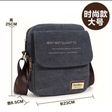 Túi đeo vai nam vải bố phong cách Hàn Quốc - Ba lô nhỏ công sở, giá chỉ 170.000₫