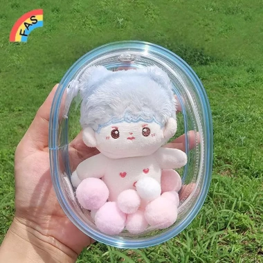 Túi đựng búp bê 10cm PVC trong suốt – Hộp trưng bày anime VN, chỉ 59,070₫
