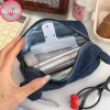 Túi Đựng Bút Denim Gấu Dễ Thương - Túi Trang Điểm Cô Gái, Quà Tặng, Dung Tích Lớn 4