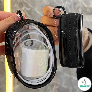 Túi đựng cáp sạc tai nghe trong suốt, chống nước, chống bụi, tiện lợi, chỉ 19.900₫