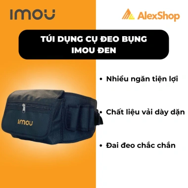 Túi Dụng Cụ Đeo Bụng Imou Đen Cỡ Trung - Giảm còn 79.000, Tiện lợi, An toàn