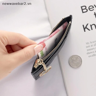 Túi đựng thẻ màu trơn – nhiều khe, móc khóa, đựng tiền xu, quà tặng bé gái 9 Túi đựng thẻ màu trơn – nhiều khe, móc khóa, đựng tiền xu, quà tặng bé gái 9