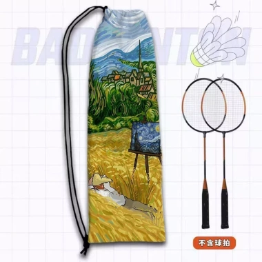 Túi Đựng Vợt Cầu Lông Tranh Sơn Dầu Van Gogh Bầu Trời Đầy Sao - Dung Tích Lớn