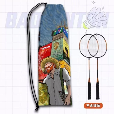 Túi Đựng Vợt Cầu Lông Tranh Sơn Dầu Van Gogh Bầu Trời Đầy Sao - Dung Tích Lớn 6 Túi Đựng Vợt Cầu Lông Tranh Sơn Dầu Van Gogh Bầu Trời Đầy Sao - Dung Tích Lớn 6