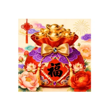 Túi May Mắn 2.026 Năm Mới Lễ Hội - Thêu Chữ Thập Handmade, Bộ Thêu Đầy Đủ, Giá Giảm 280.699 VNĐ