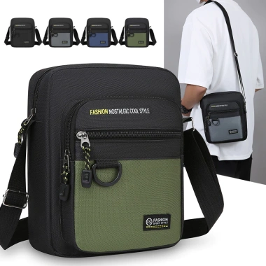 Túi Messenger Nam Oxford Đen Đeo Vai – Chống Thấm Nước, Chống Mài Mòn, Dung Lượng Lớn, Giá 118.800₫