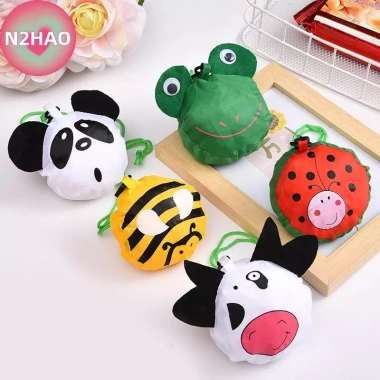 Túi Mua Sắm Động Vật Dễ Thương N2HAO Gập Lại Dung Tích Lớn Tote Tái Sử Dụng 5 Túi Mua Sắm Động Vật Dễ Thương N2HAO Gập Lại Dung Tích Lớn Tote Tái Sử Dụng 5