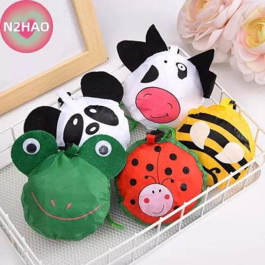 Túi Mua Sắm Động Vật Dễ Thương N2HAO Gập Lại Dung Tích Lớn Tote Tái Sử Dụng 7 Túi Mua Sắm Động Vật Dễ Thương N2HAO Gập Lại Dung Tích Lớn Tote Tái Sử Dụng 7