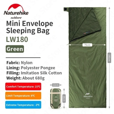 Túi Ngủ Du Lịch Giữ Ấm Naturehike LW180 NH21MSD09 - Giảm 21% còn 399.000đ 12