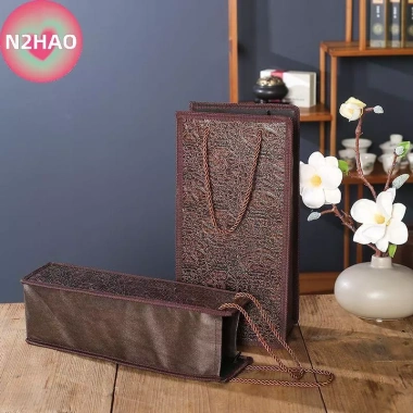 Túi quà tặng rượu vang N2HAO - Da chống rò rỉ, dây rút, tay cầm, tái sử dụng, du lịch, Giáng sinh - 73,548 VND 4 Túi quà tặng rượu vang N2HAO - Da chống rò rỉ, dây rút, tay cầm, tái sử dụng, du lịch, Giáng sinh - 73,548 VND 4