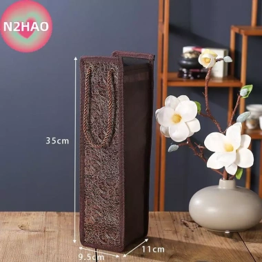 Túi quà tặng rượu vang N2HAO - Da chống rò rỉ, dây rút, tay cầm, tái sử dụng, du lịch, Giáng sinh - 73,548 VND 10 Túi quà tặng rượu vang N2HAO - Da chống rò rỉ, dây rút, tay cầm, tái sử dụng, du lịch, Giáng sinh - 73,548 VND 10