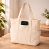 Túi Tote Canvas Khóa Miệng, Ngăn Phụ, Đeo Vai Thời Trang Đựng A4 & Laptop - 79k