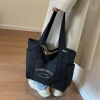 Túi Tote Canvas Khóa Miệng Ngăn Phụ Thời Trang Hàn Quốc Đựng A4 Laptop - 79.000đ 3