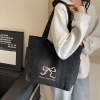 Túi Tote Canvas Khóa Miệng Ngăn Phụ Thời Trang Hàn Quốc Đựng A4 Laptop - 79.000đ 5