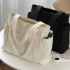 Túi Tote Canvas Khóa Miệng Ngăn Phụ Thời Trang Hàn Quốc Đựng A4 Laptop - 79.000đ 6