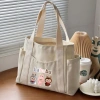 Túi Tote Canvas Khóa Miệng Ngăn Phụ Thời Trang Hàn Quốc Đựng A4 Laptop - 79.000đ 7