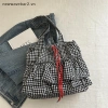 Túi Tote Cotton kẻ sọc xinh xắn, xếp nếp dung tích lớn, túi đeo vai thời trang nữ - Quà tặng lý tưởng 10