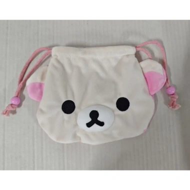 Túi Tote Dây Rút Rilakkuma Korilakkuma Dễ Thương Gấu Sang Trọng Lưu Trữ Du Lịch