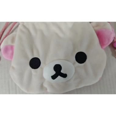 Túi Tote Dây Rút Rilakkuma Korilakkuma Dễ Thương Gấu Sang Trọng Lưu Trữ Du Lịch
