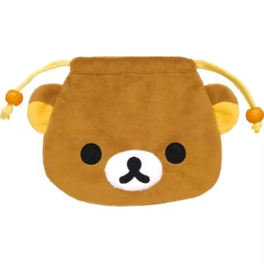Túi Tote Dây Rút Rilakkuma Korilakkuma Dễ Thương Gấu Sang Trọng Lưu Trữ Du Lịch