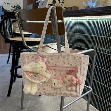 Túi Tote Trong Suốt Kẻ Sọc Dễ Thương Cho Bé – Dung Lượng Lớn, Một Vai, Giá 379.014₫ 2