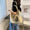Túi tote vải bố canvas cotton ulzzang vintage - Đeo vai thời trang Hàn Quốc, vừa A4, giá 49.000₫ 2