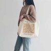 Túi tote vải bố canvas cotton ulzzang vintage - Đeo vai thời trang Hàn Quốc, vừa A4, giá 49.000₫ 6