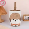 Túi Tote Vintage N2HAO In Chó Con - Túi Xách Di Động & Ăn Trưa Vải Cho Bé Gái