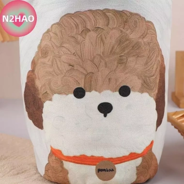 Túi Tote Vintage N2HAO In Chó Con - Túi Xách Di Động & Ăn Trưa Vải Cho Bé Gái 4
