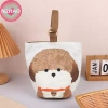 Túi Tote Vintage N2HAO In Chó Con - Túi Xách Di Động & Ăn Trưa Vải Cho Bé Gái 5