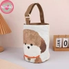 Túi Tote Vintage N2HAO In Chó Con - Túi Xách Di Động & Ăn Trưa Vải Cho Bé Gái 6