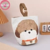 Túi Tote Vintage N2HAO In Chó Con - Túi Xách Di Động & Ăn Trưa Vải Cho Bé Gái 8