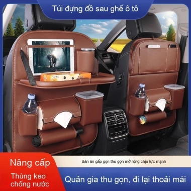 Túi treo lưng ghế ô tô đa năng, hộp da sang, bàn ăn gấp – Chỉ 176.400₫ 2
