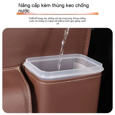 Túi treo lưng ghế ô tô đa năng, hộp da sang, bàn ăn gấp – Chỉ 176.400₫ 3