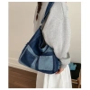 Túi Vải Denim Nữ Retro Khâu Nhật Bản Tote Đeo Vai Phong Cách Học Sinh Đại Học 4