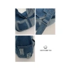 Túi Vải Denim Nữ Retro Khâu Nhật Bản Tote Đeo Vai Phong Cách Học Sinh Đại Học 9